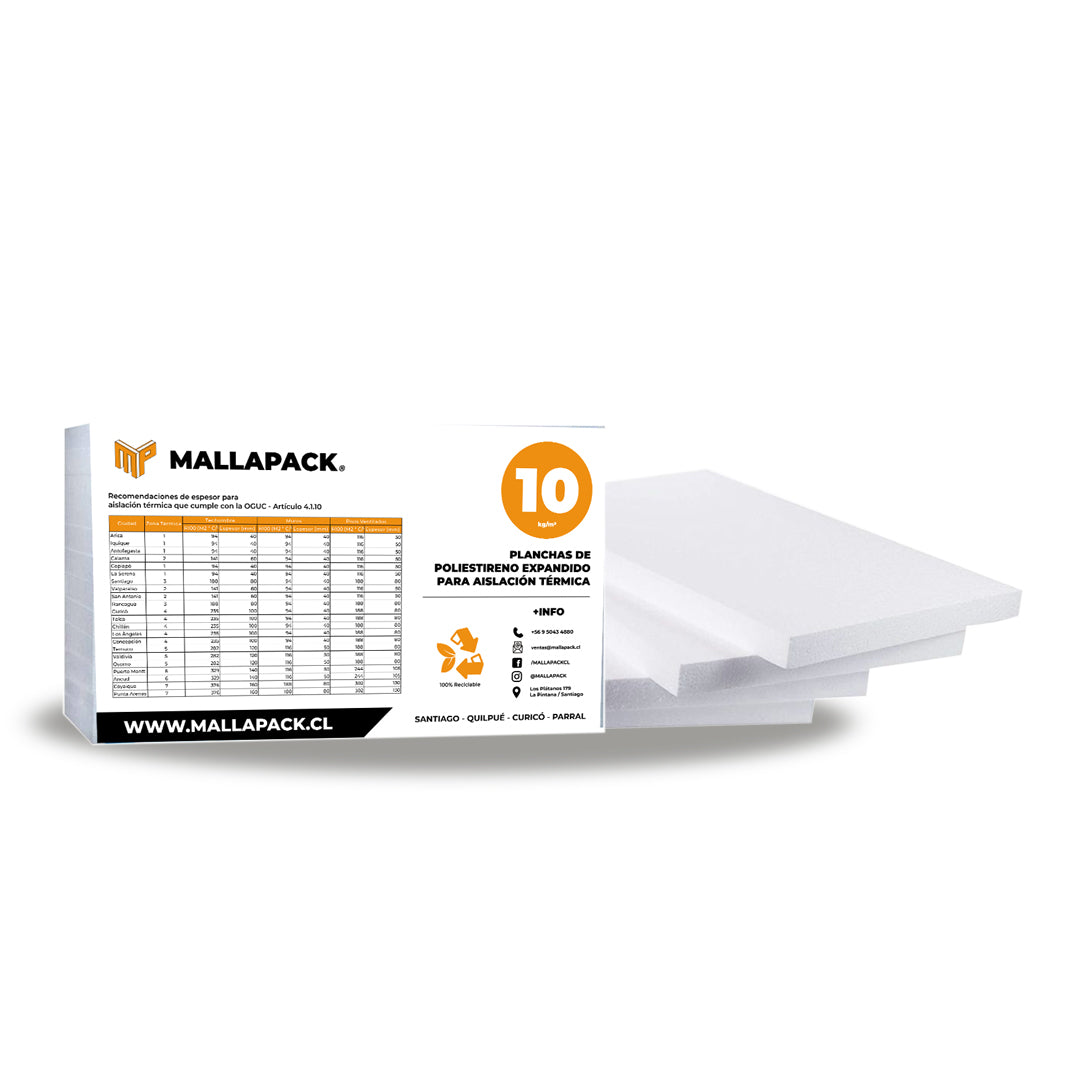 Poliestireno Expandido / Aislapol D10 Kg 80 mm
