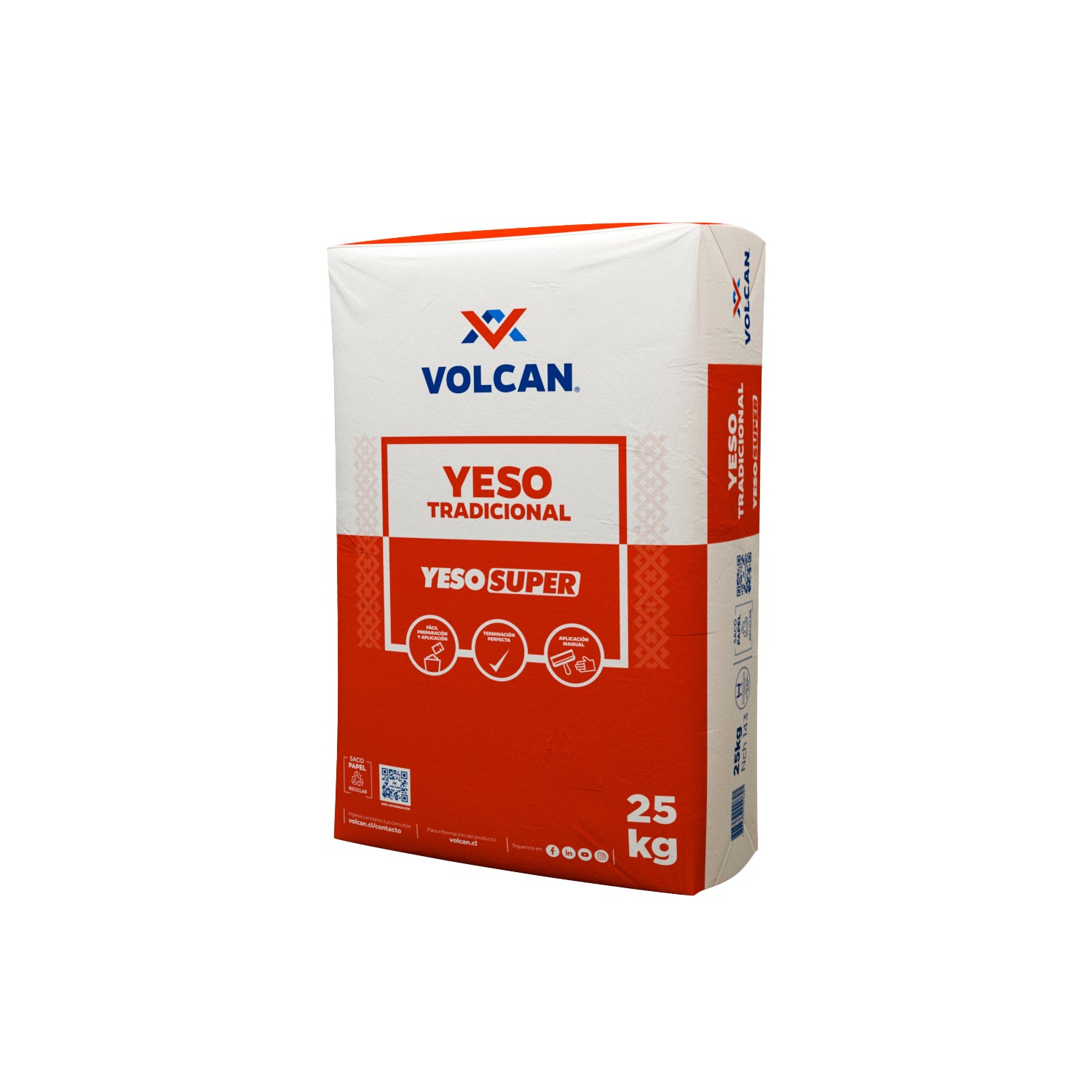 VOLCAN Yeso 25Kg Super Volcan