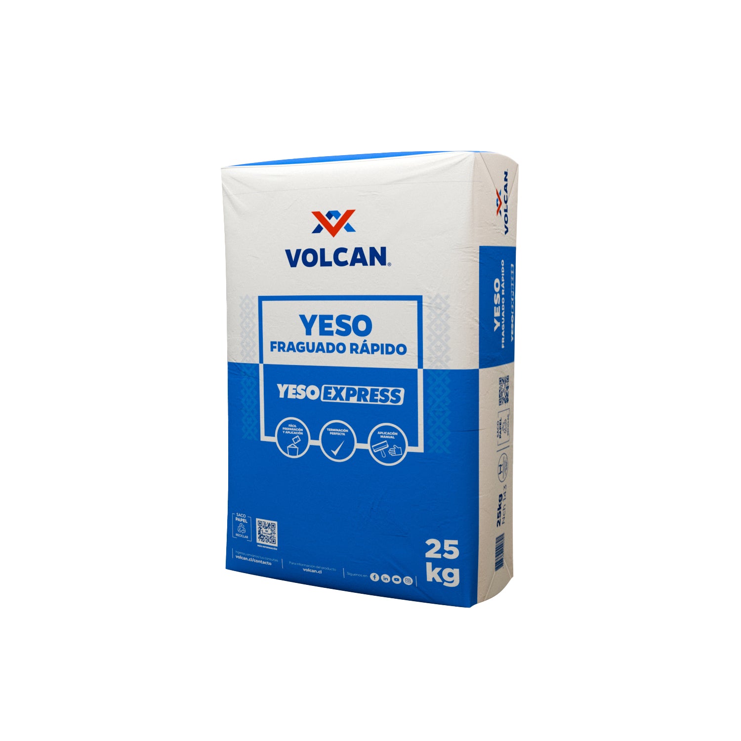 VOLCAN Yeso 25Kg Super Volcan