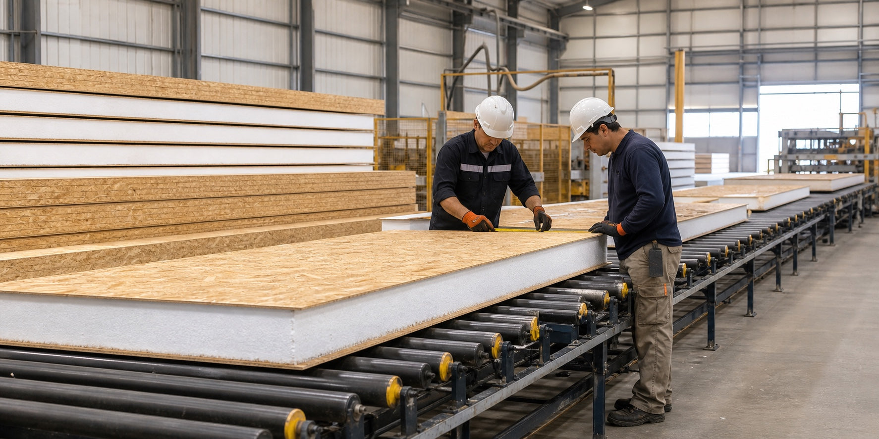 Fabricación de paneles SIP
